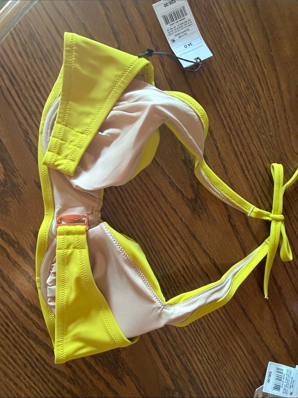 Shade & Shore Yellow Bikini Top - Picture 4 of 4